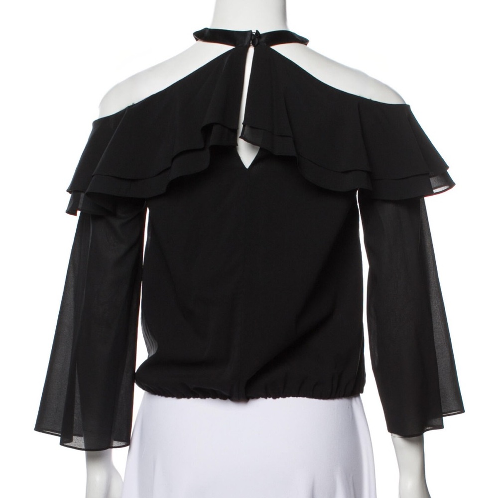 Alice + Olivia Silk Off - The - Shoulder Blouse - Picture 3 of 3